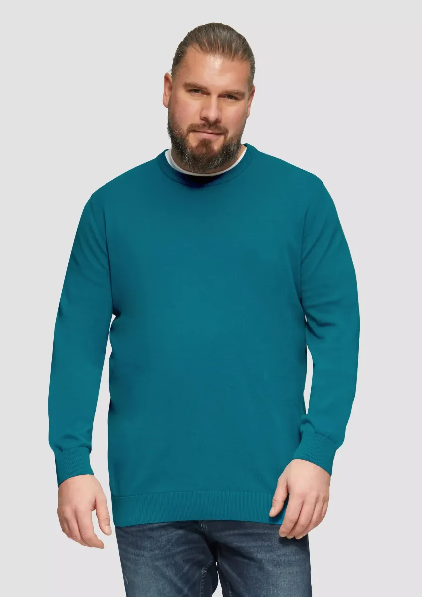 Strickpullover mit Logo-Detail