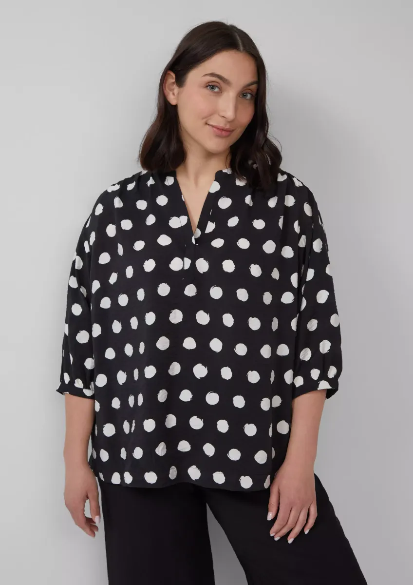 Strukturierte Bluse aus Viskosemix