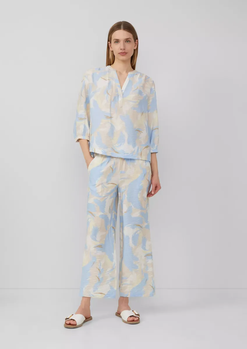 Strukturierte Culotte aus Viskosemix