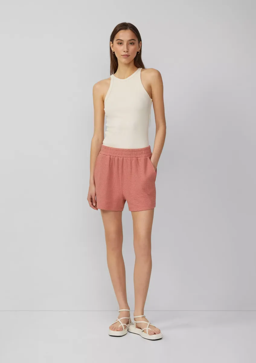 Strukturierte Jersey-Shorts