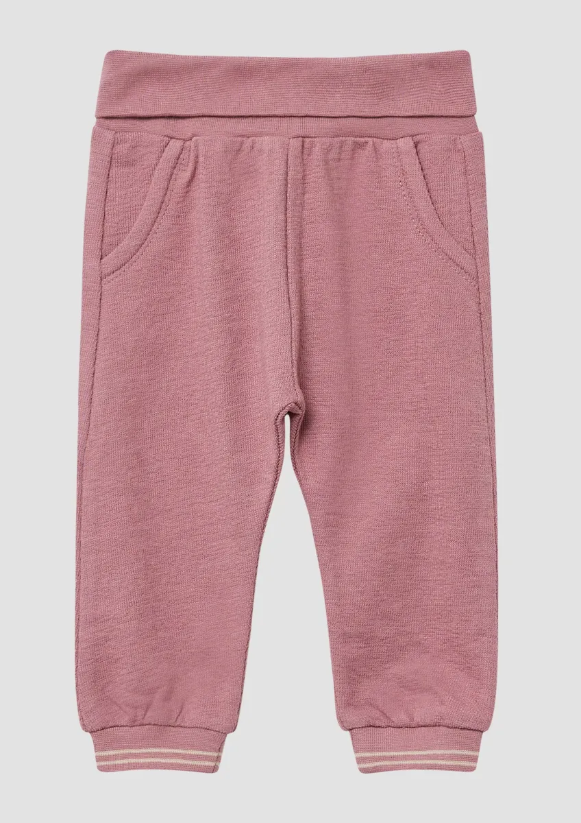 Strukturierte Jogpants mit Umschlagbund