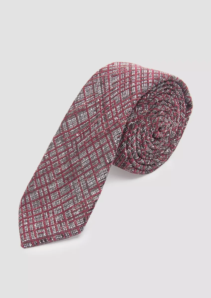 Strukturierte Krawatte aus Seidenmix