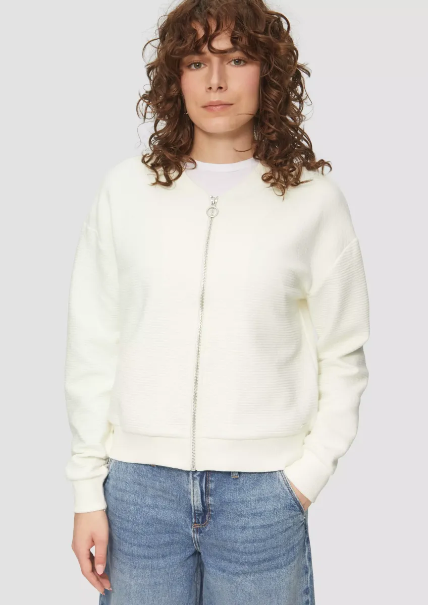 Sweatjacke im Blouson-Style
