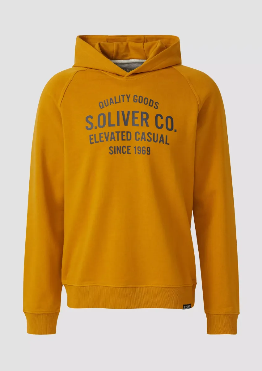 Sweatshirt aus Baumwollmix mit Frontprint