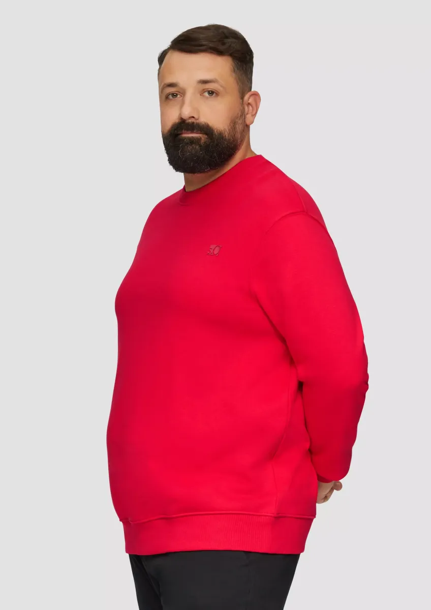 Sweatshirt aus Baumwollmix mit Logo-Detail