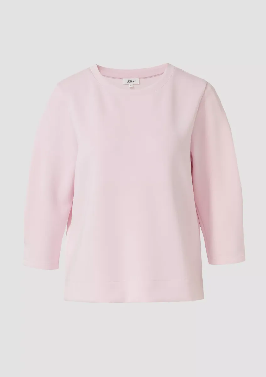 Sweatshirt aus Scuba mit 3/4-Arm