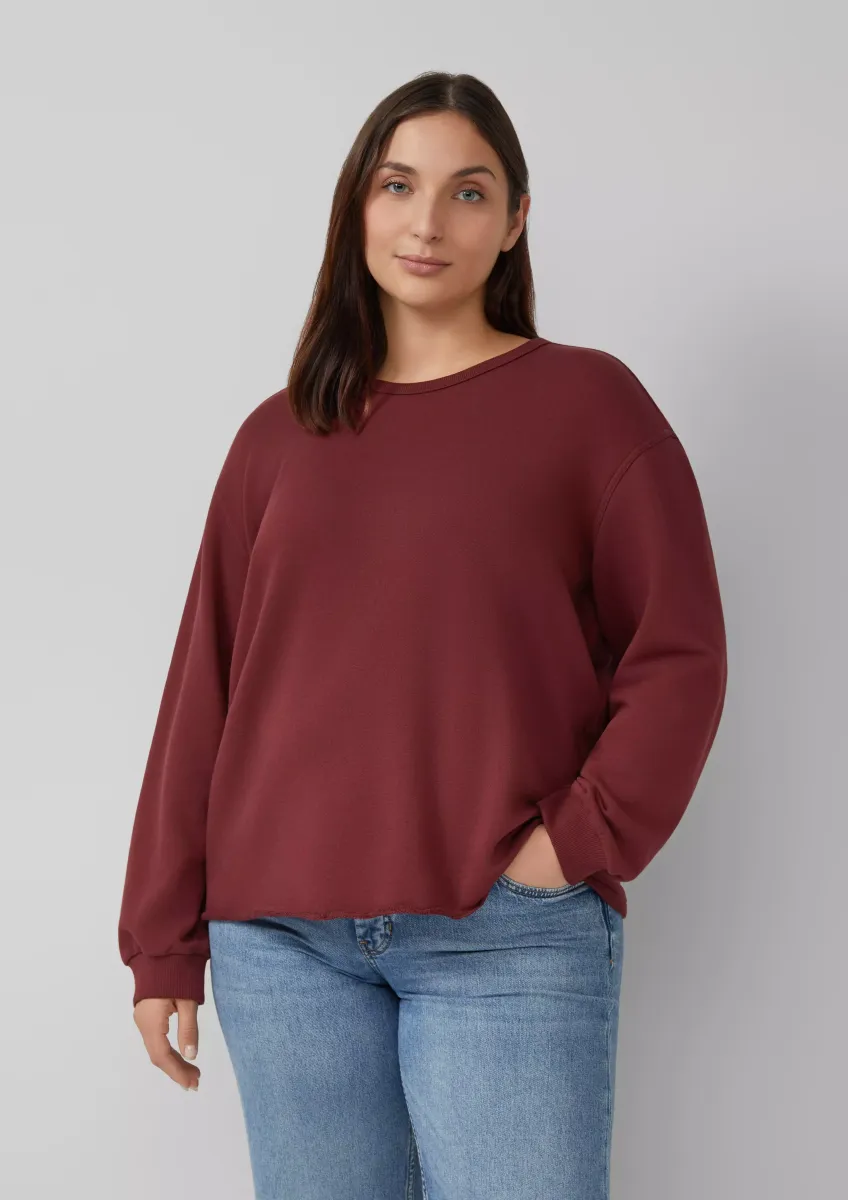 Sweatshirt im Relaxed Fit mit Rollsaum