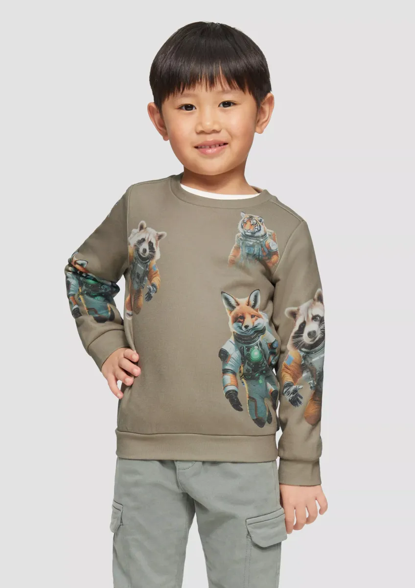Sweatshirt mit All-over-Print