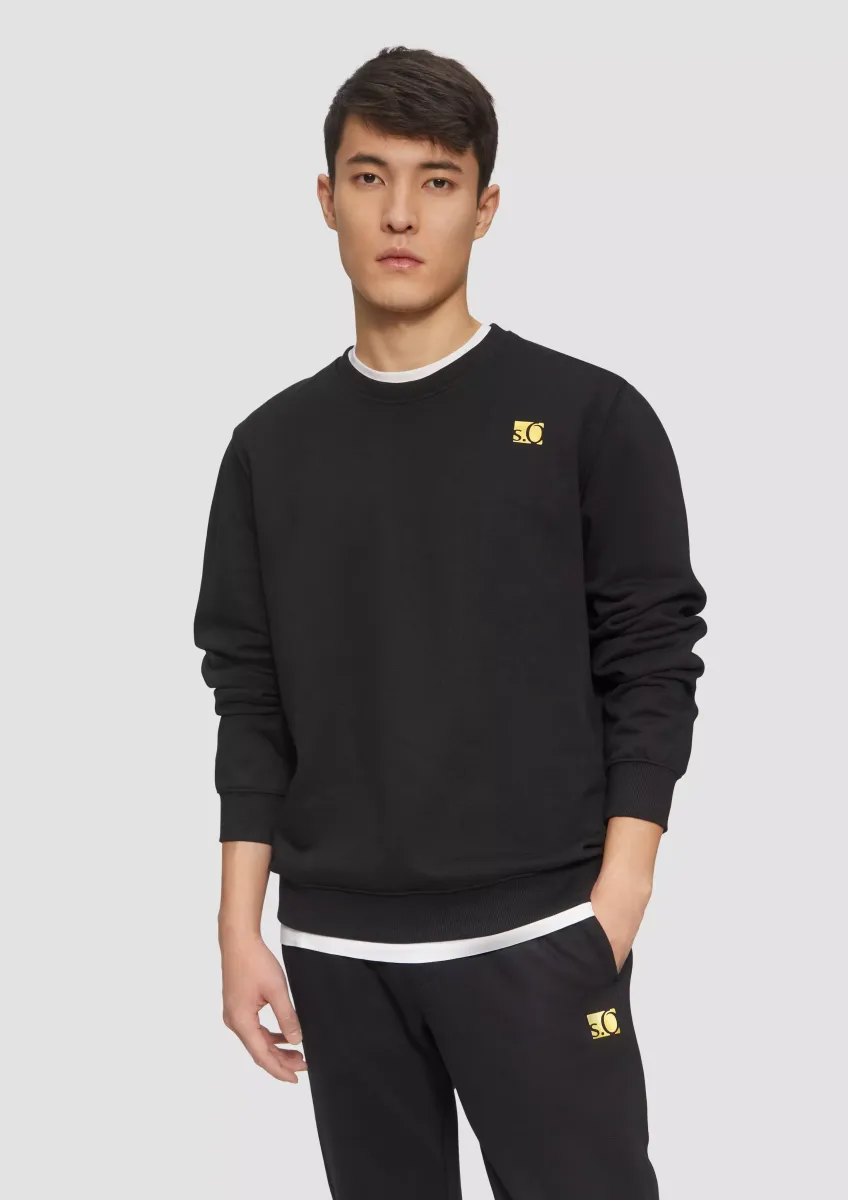 Sweatshirt mit Gold- oder Silber-Print