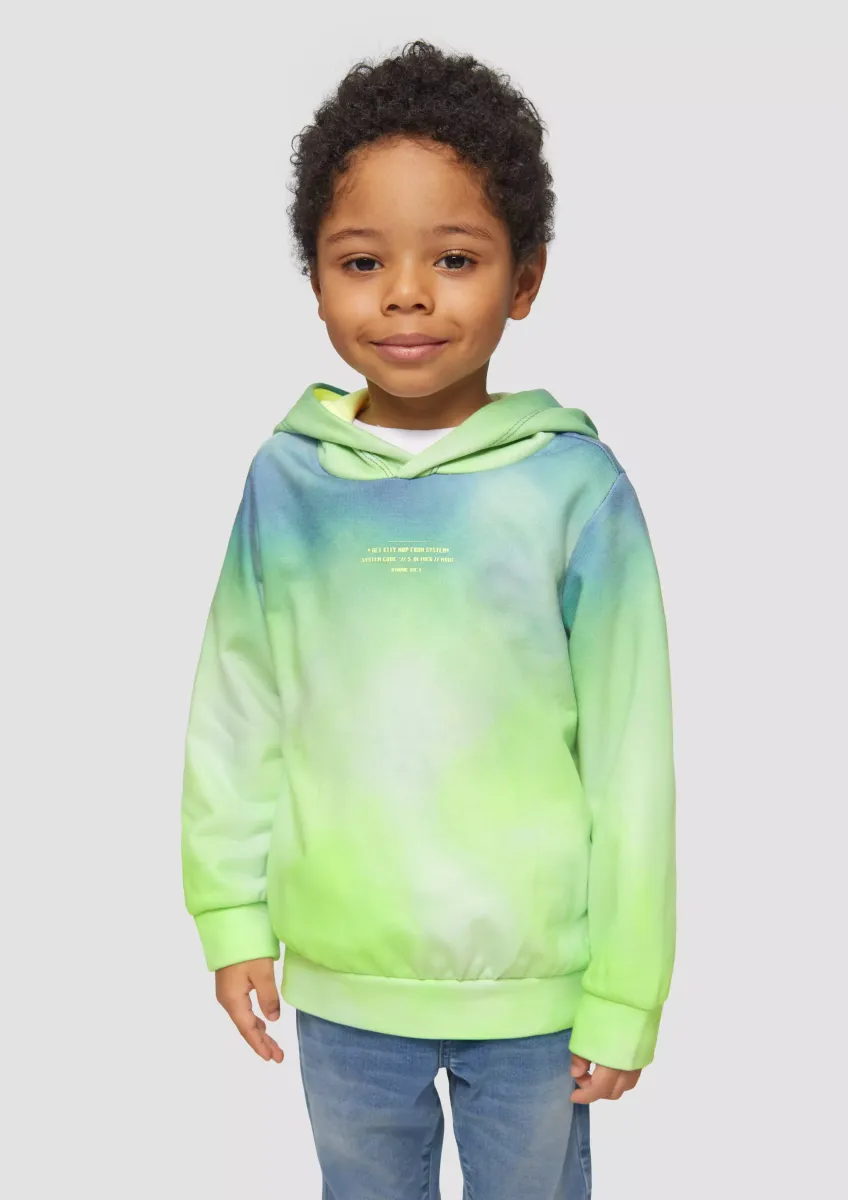 Sweatshirt mit Kapuze und Farbverlauf
