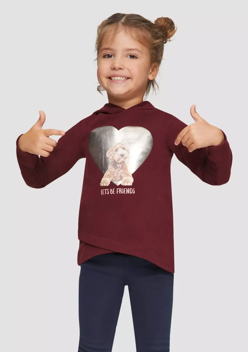 Sweatshirt mit Metallic-Print