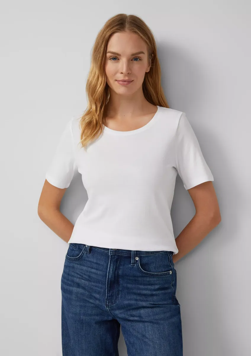 T-Shirt aus Interlockjersey im 2er-Pack