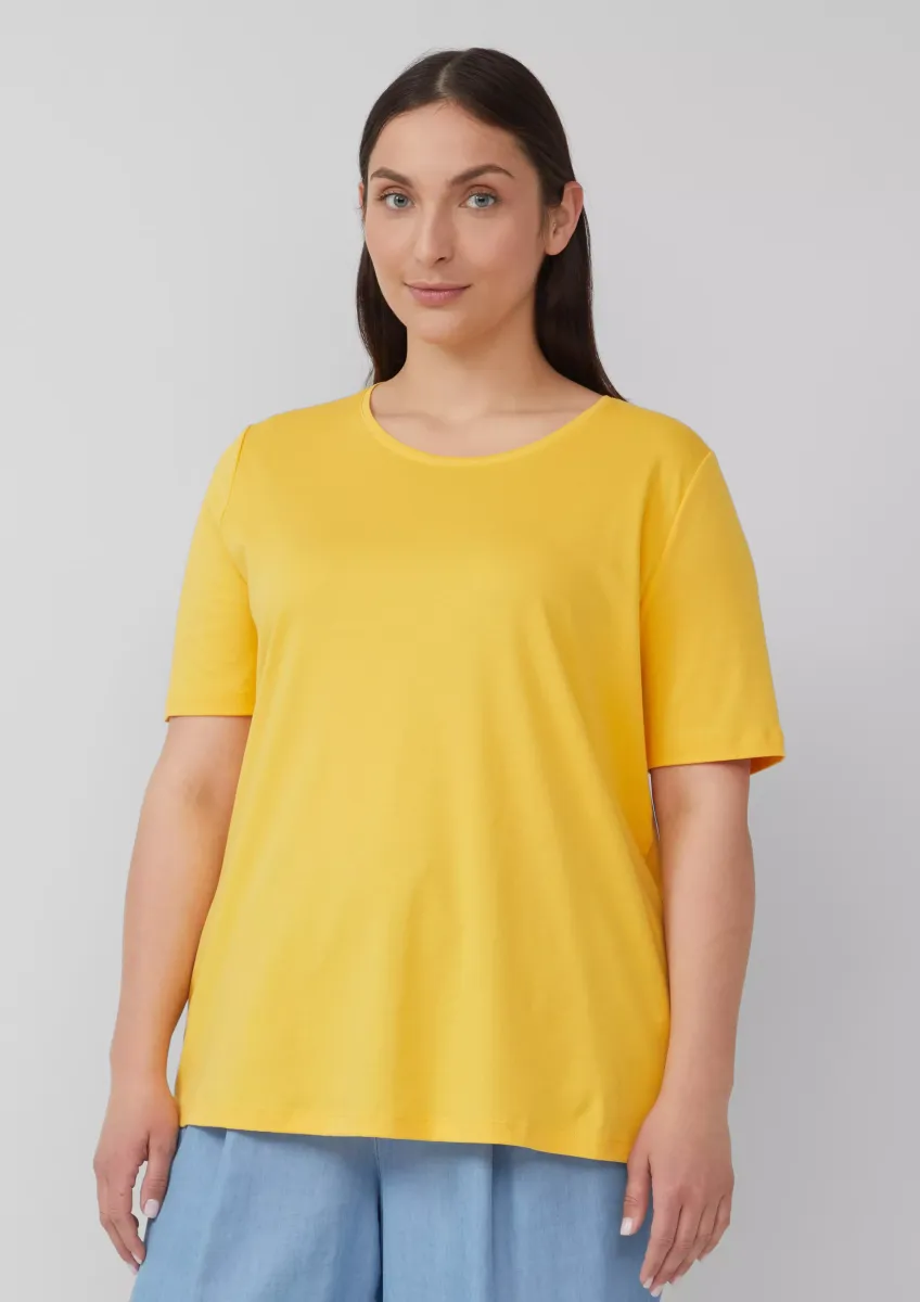 T-Shirt im Regular Fit aus Interlockjersey