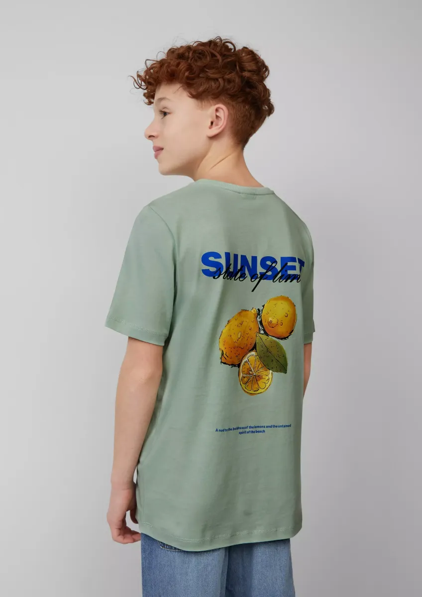 T-Shirt mit Front- und Rückenprint