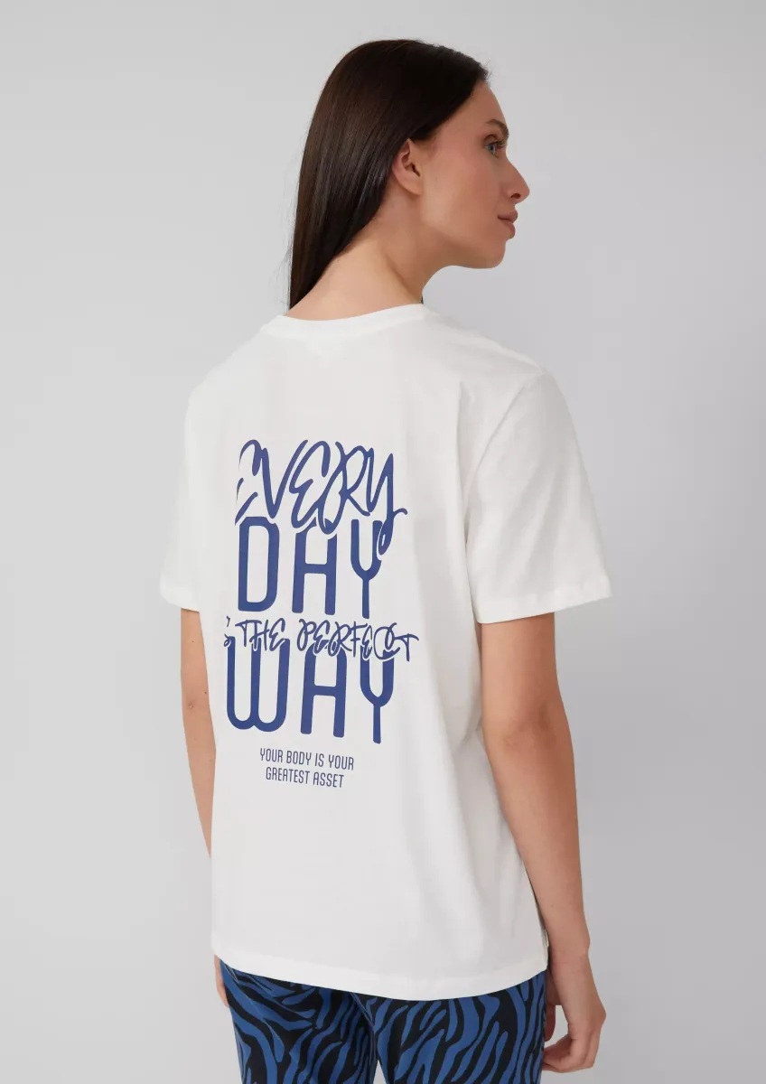 T-Shirt mit Front- und Rückenprint