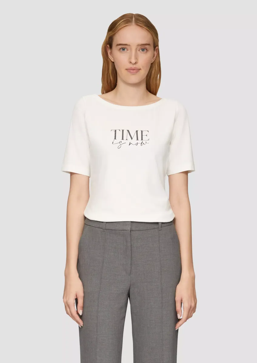 T-Shirt mit Statement-Print