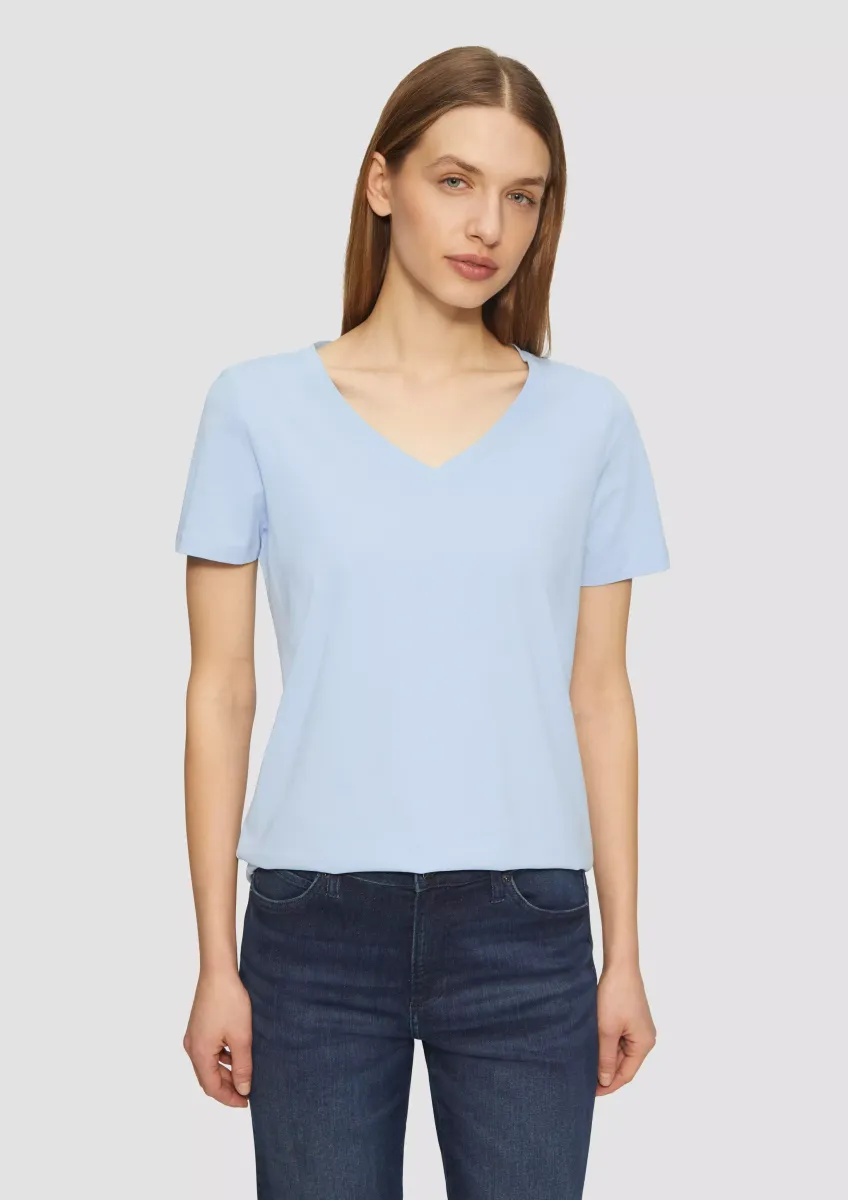 T-Shirt mit V-Ausschnitt
