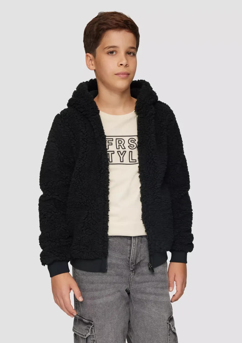 Teddyjacke mit Kapuze