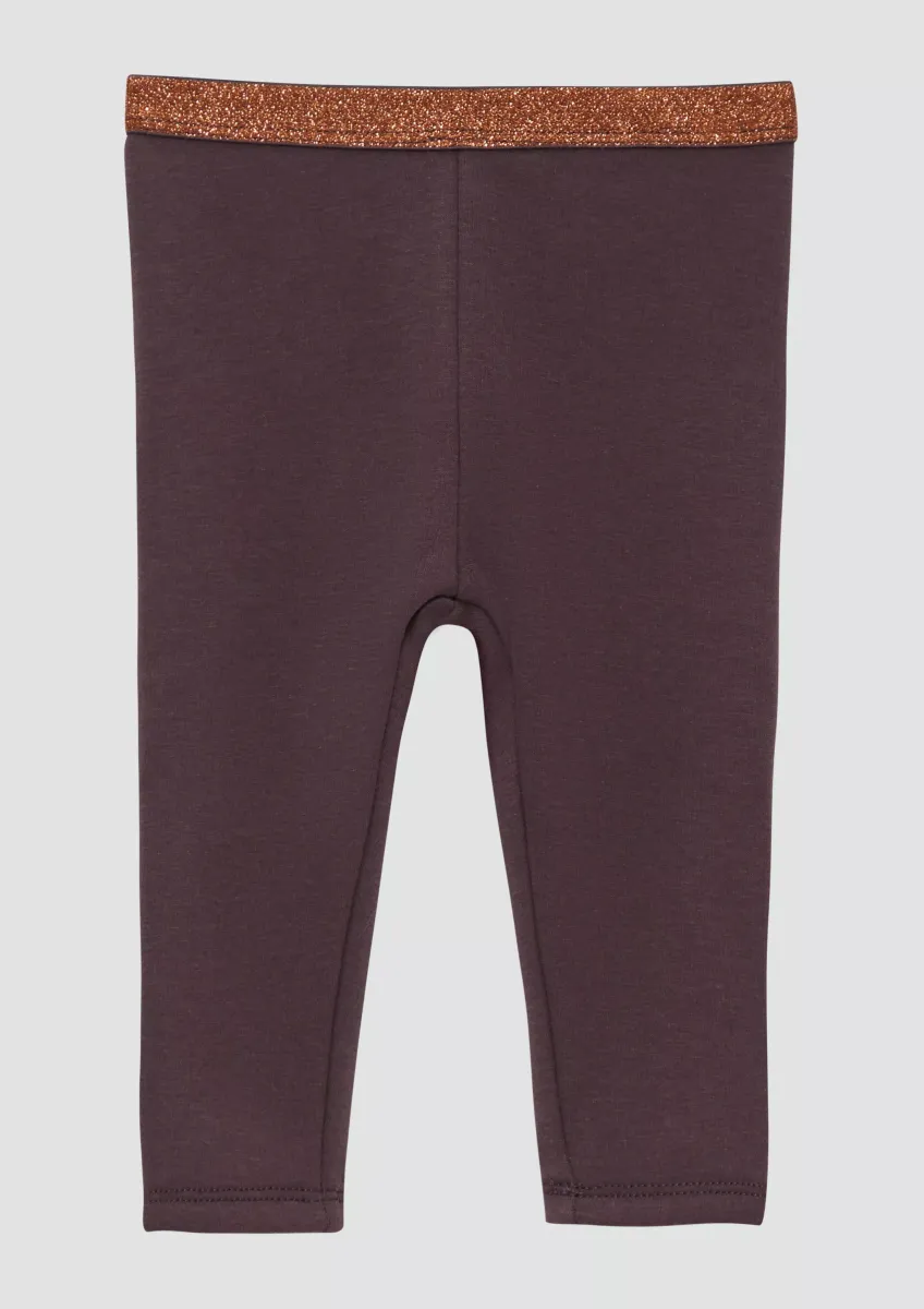 Thermofleece-Leggins mit Glitzer-Elastikbund