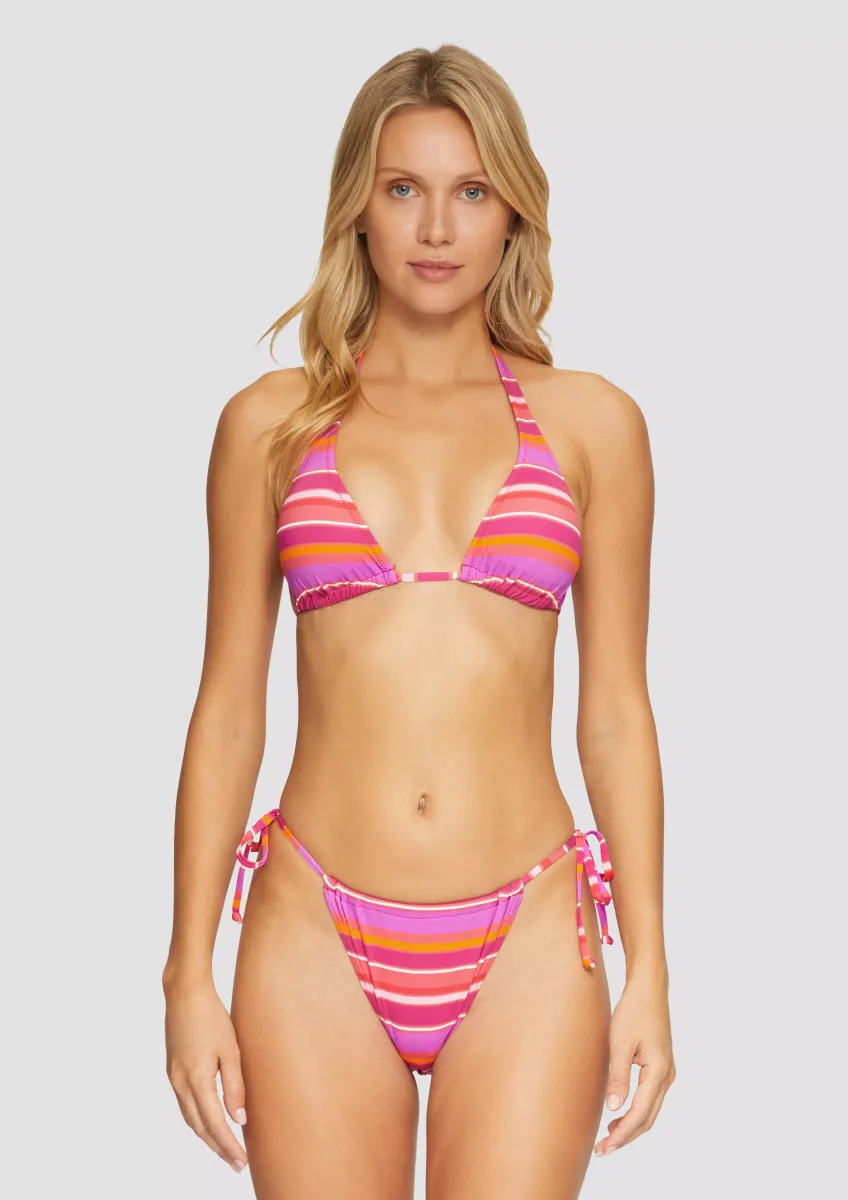 Triangel-Bikinitop im Streifenlook