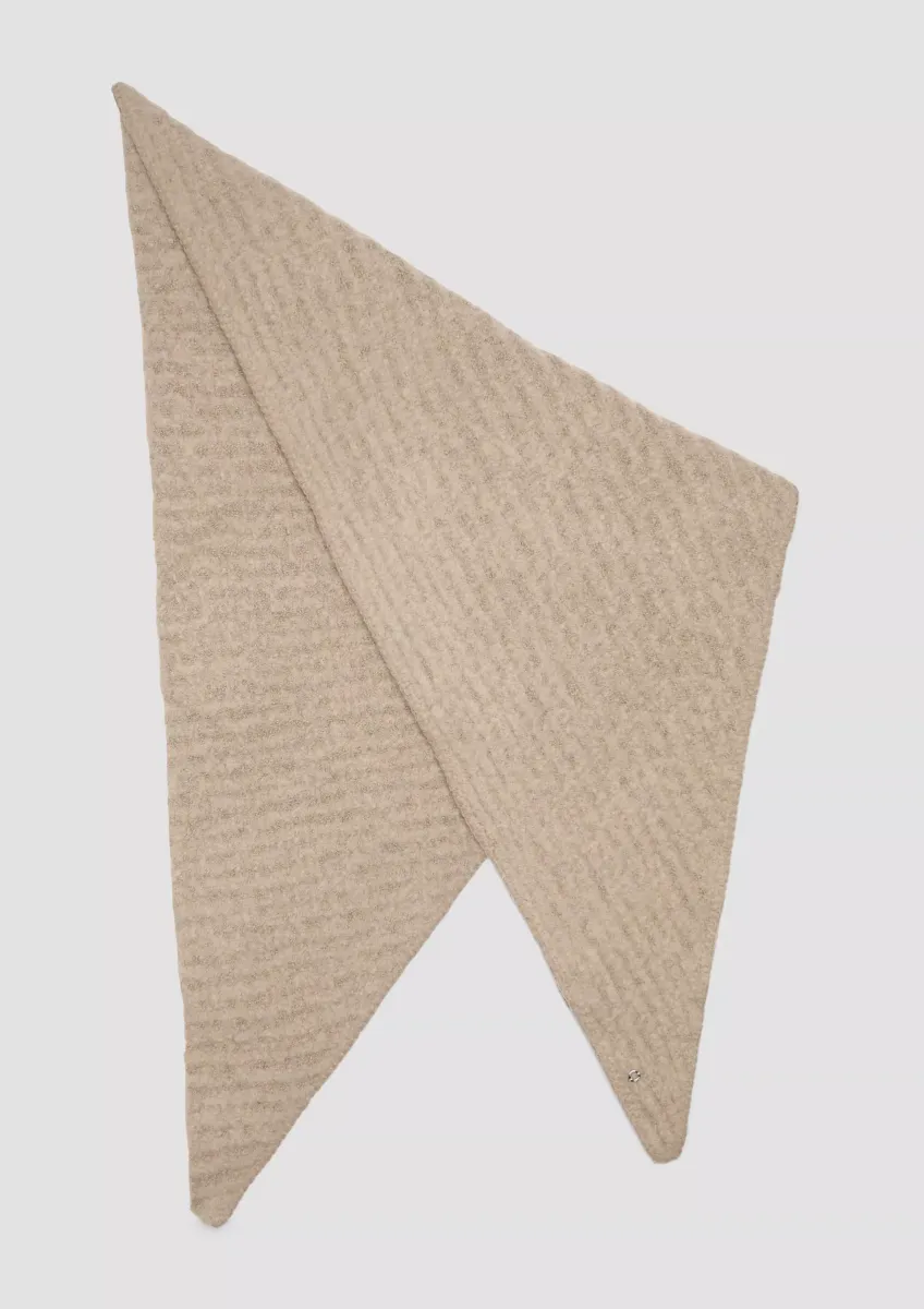 Triangel-Schal mit Strickmuster