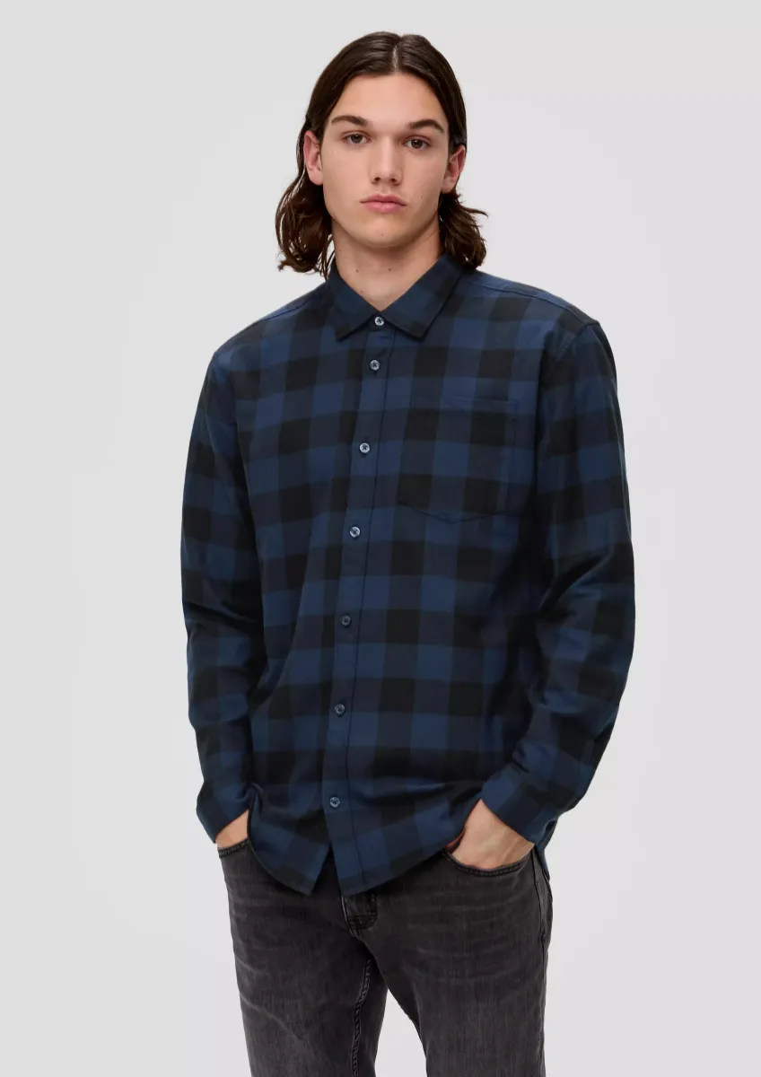 Twillhemd mit Karo-Muster