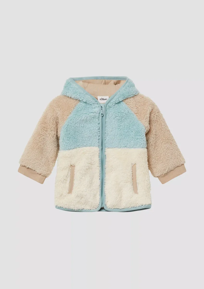 Unisex Jacke aus Teddyplüsch mit Jersey-Futter