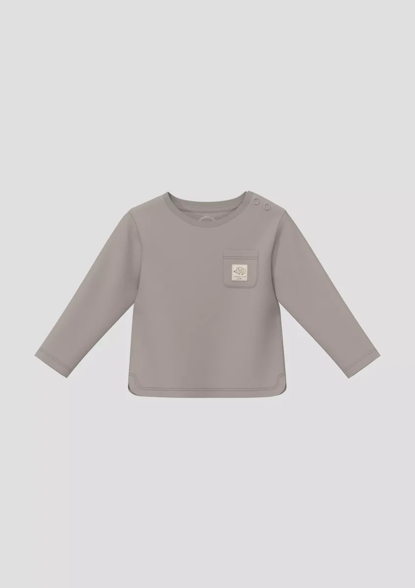 Unisex Langarmshirt mit Brusttasche