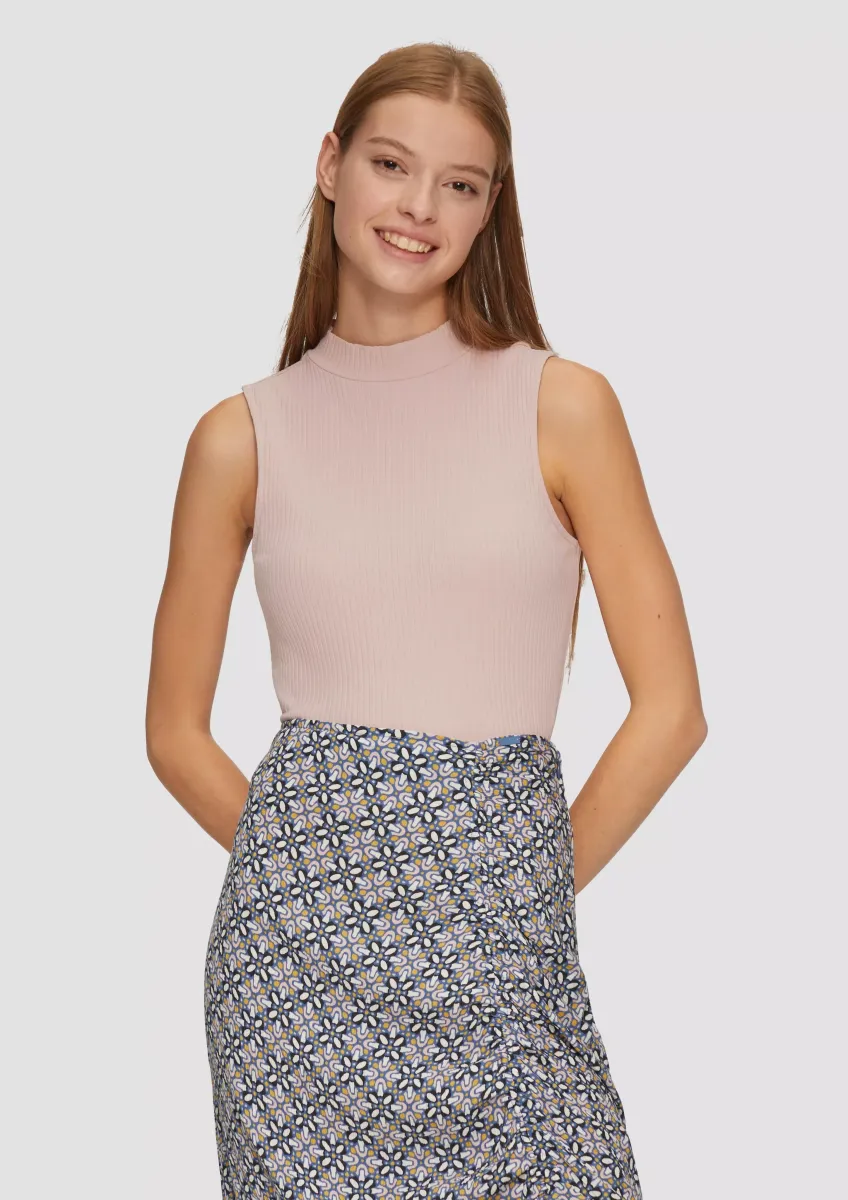 Verkürztes Ripptop mit Turtleneck