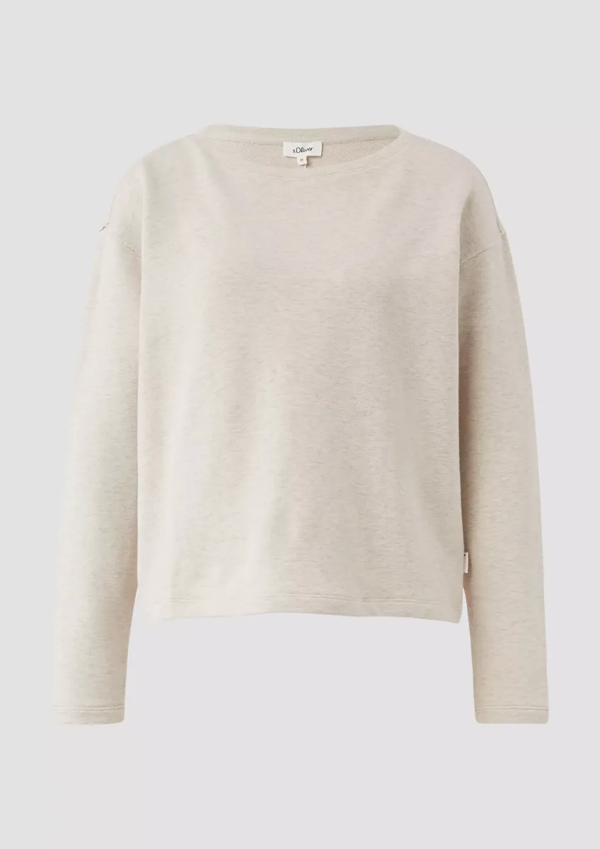 Verkürztes Sweatshirt mit Naht-Details