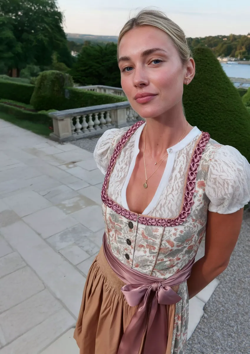 Verspieltes Dirndl mit Bluse ; Volksfest