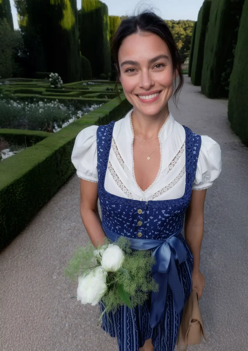 Verspieltes Dirndl mit Bluse ; Volksfest