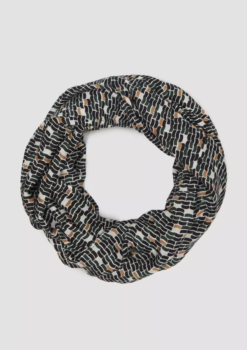 Viskose-Snood mit abstraktem Artwork