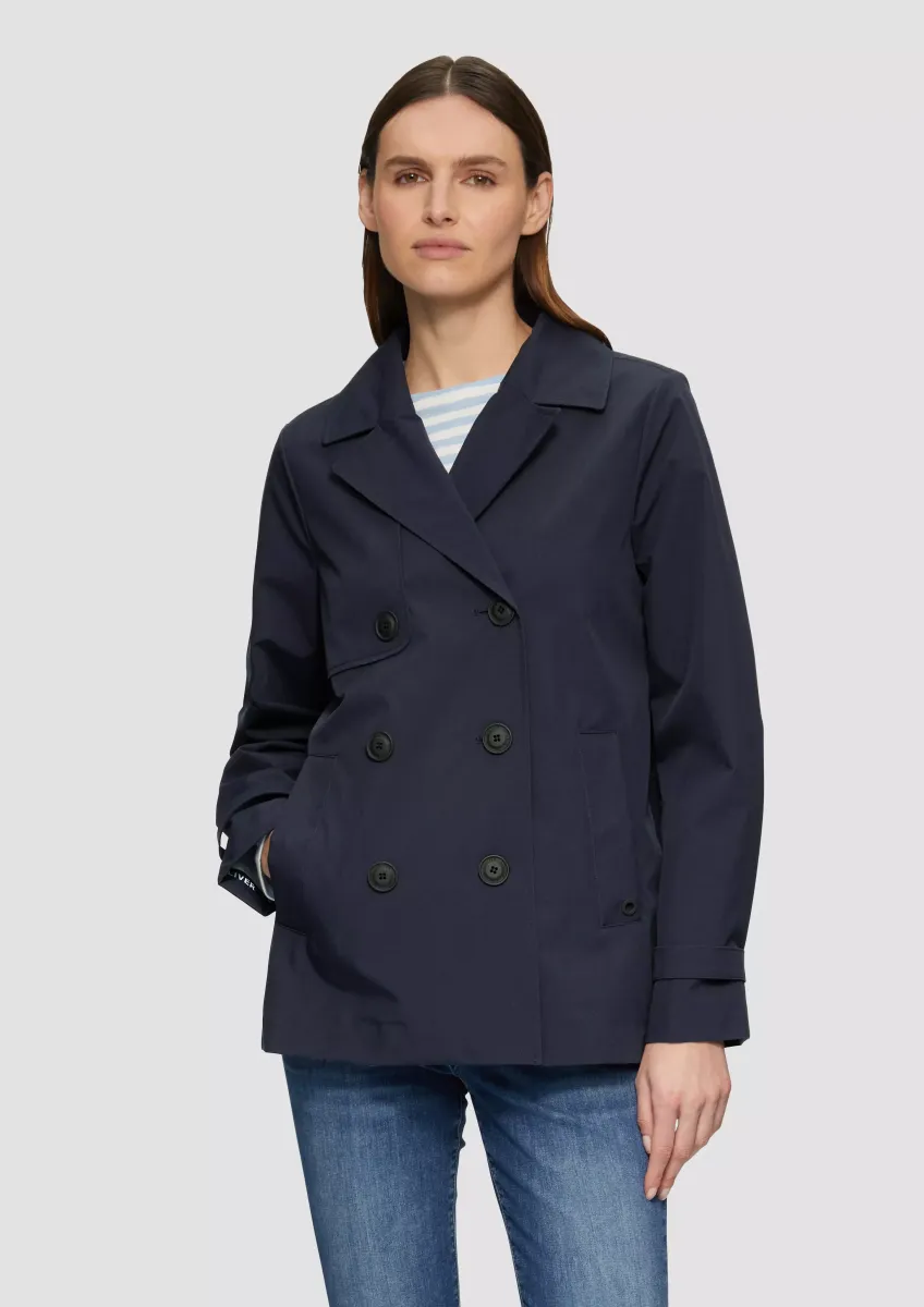 Wasserabweisende Cabanjacke mit Riegeldetail am Ärmel