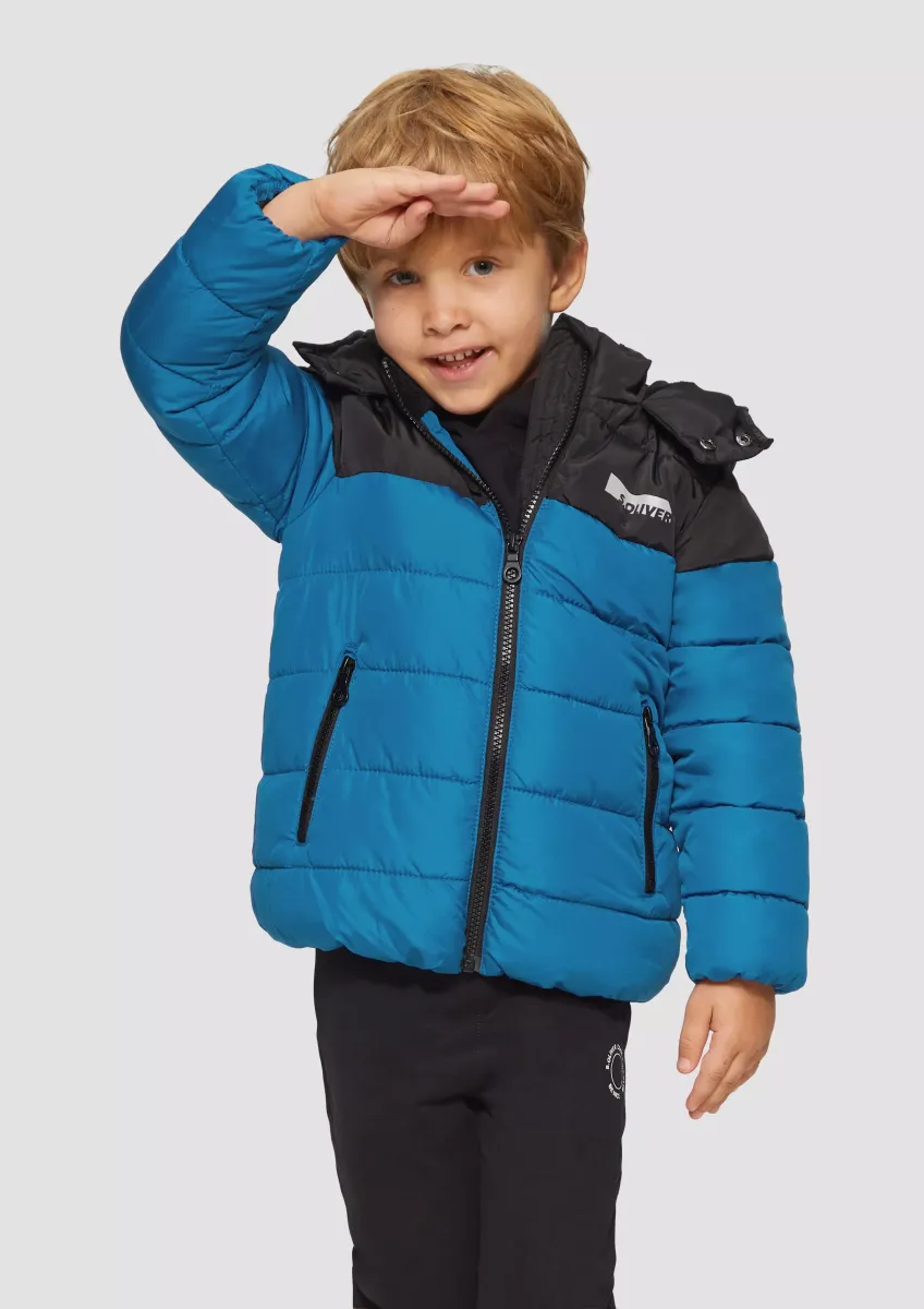 Wattierte Jacke mit Fleecefutter