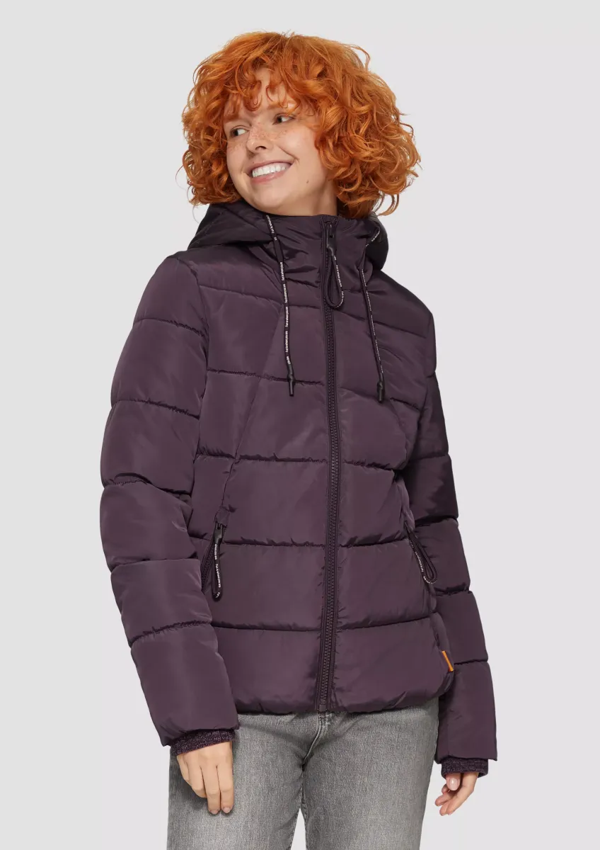 Wattierte Steppjacke mit Kapuze