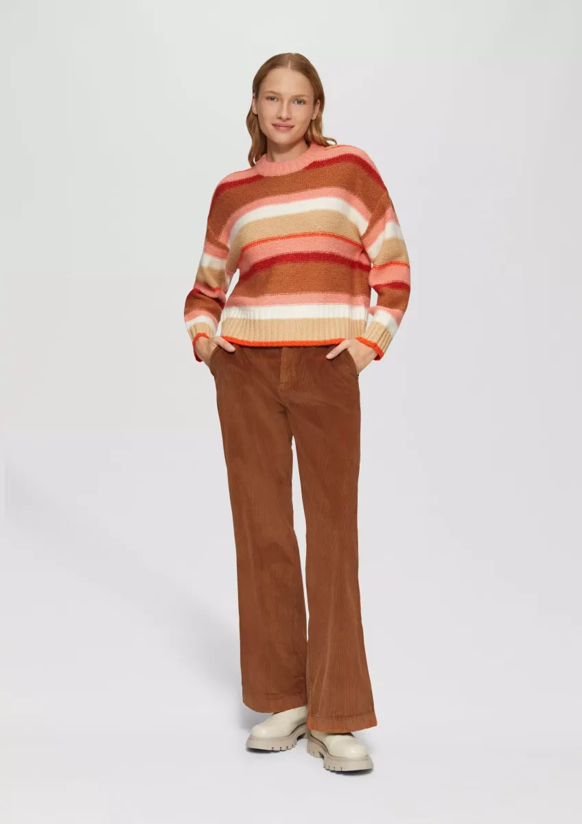 Weiche Cordhose mit Wide Leg