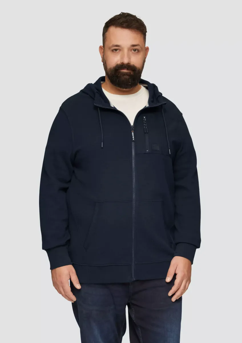 Weiche Sweatshirt-Jacke mit Kapuze