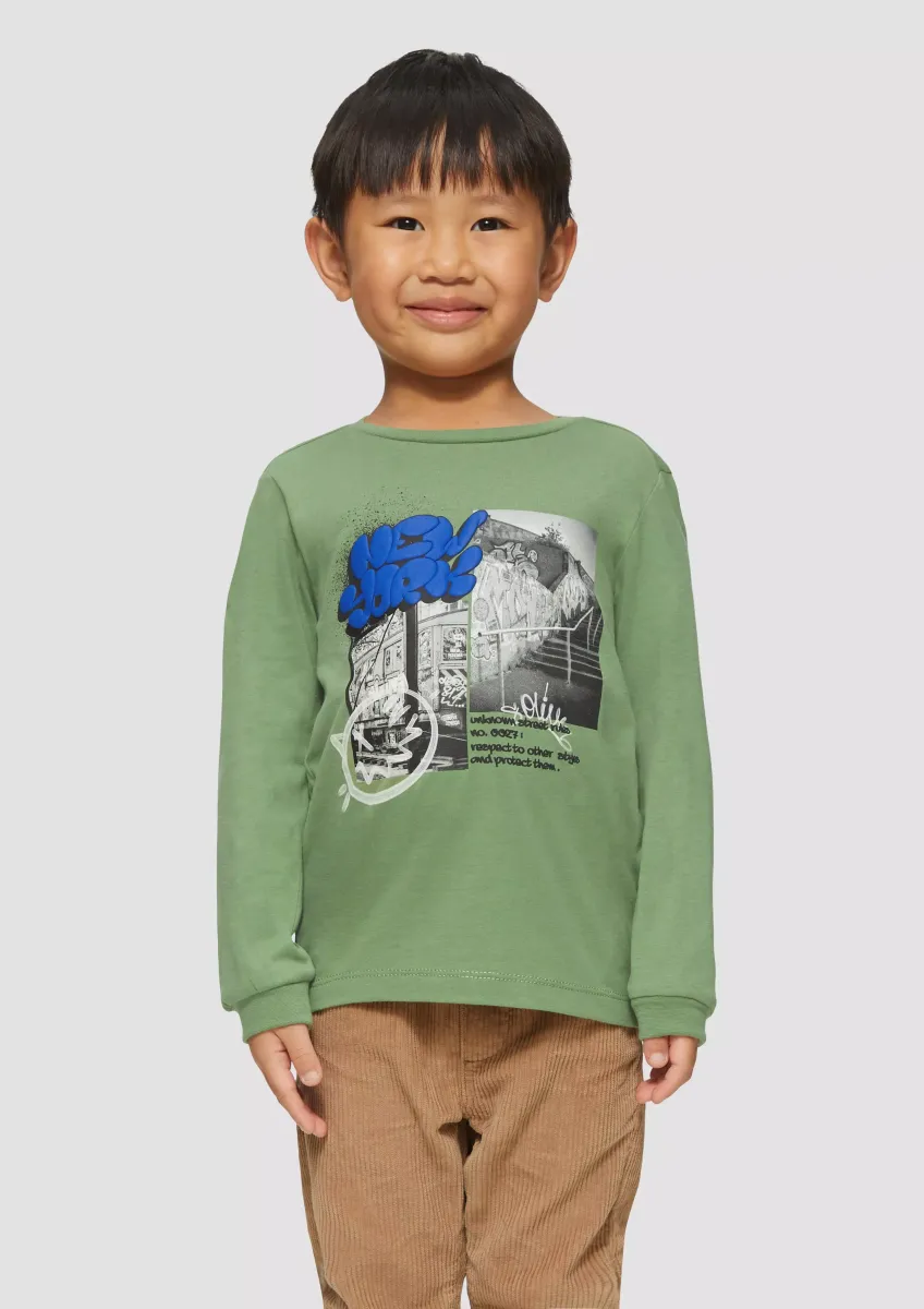 Weiches Longsleeve mit Frontprint