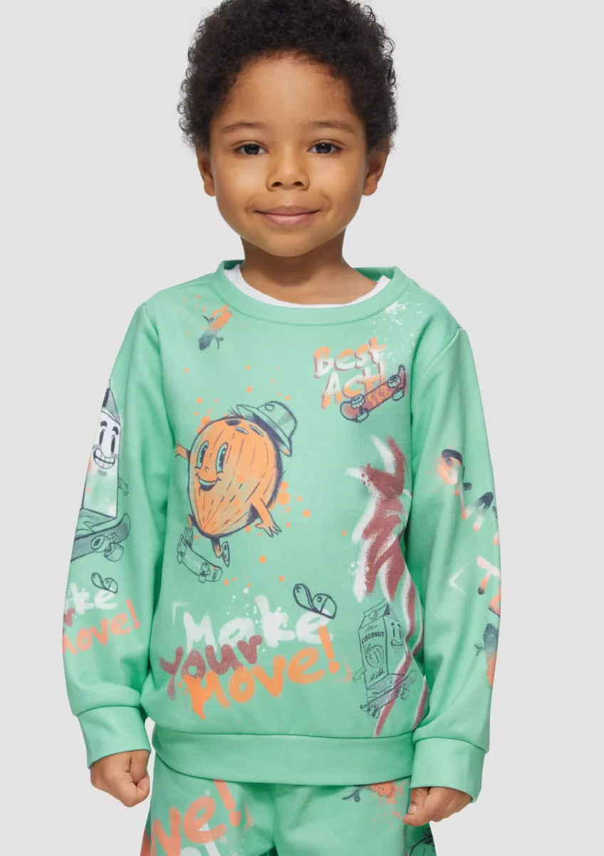 Weiches Sweatshirt mit All-over-Print