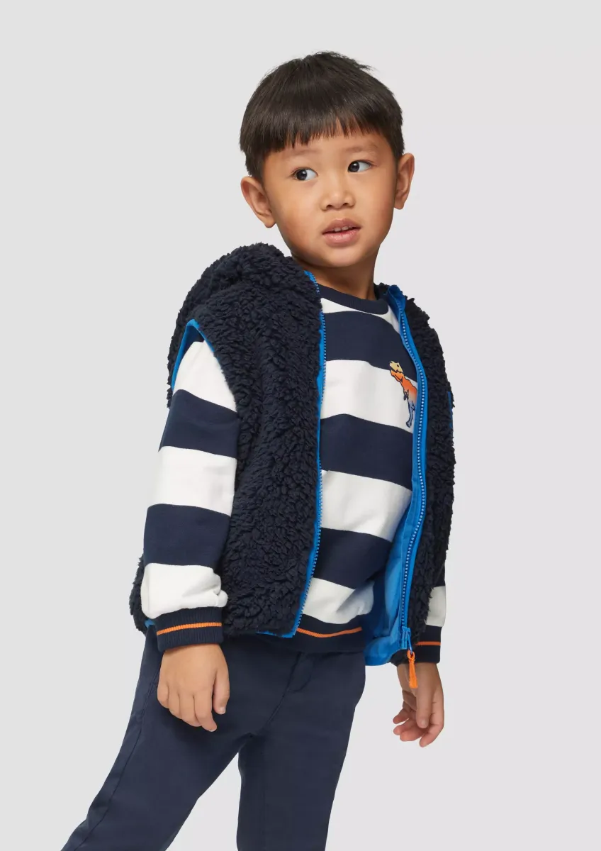 Weste aus Teddyplüsch