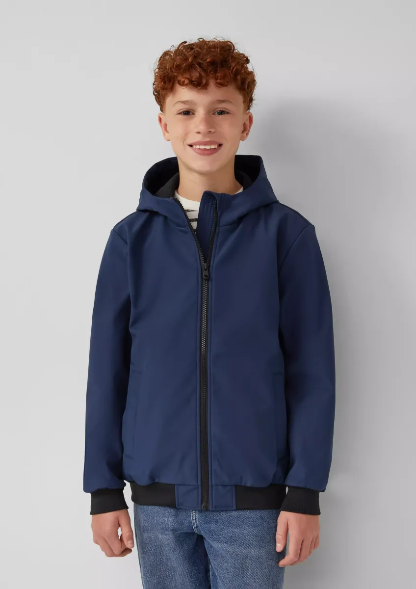 Wetterresistente Softshell-Jacke mit Fleece-Futter