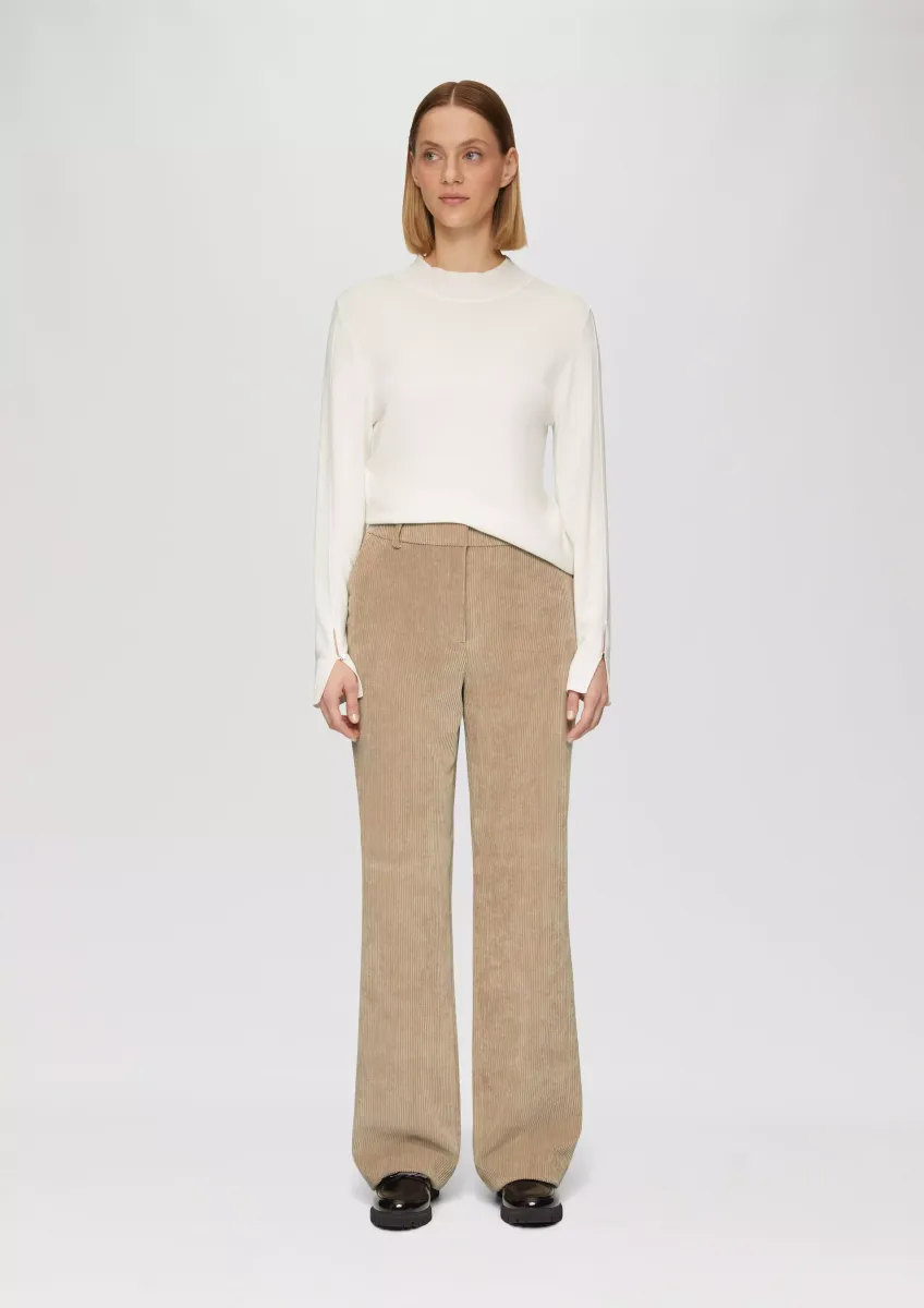 Wide-Leg-Hose aus Cord