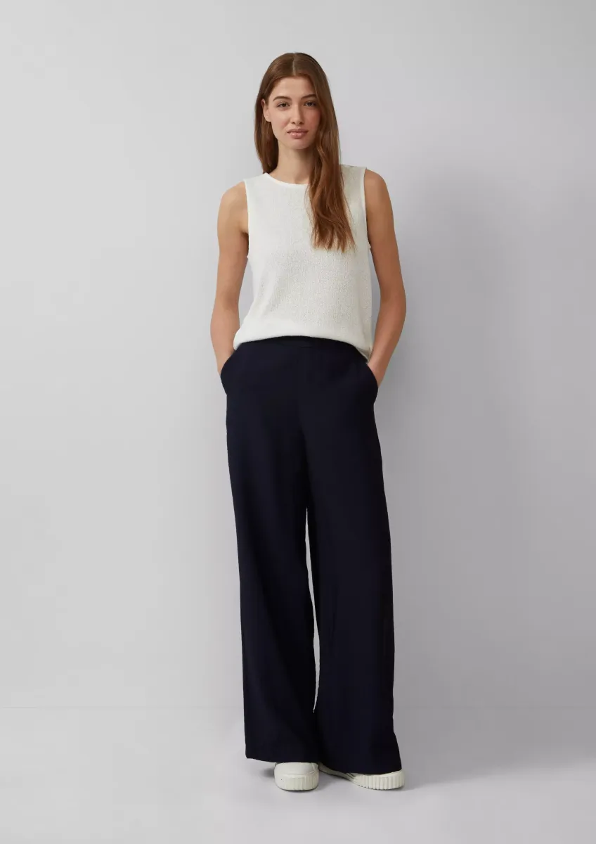 Wide-Leg-Hose im Loose Fit mit Elastikbund