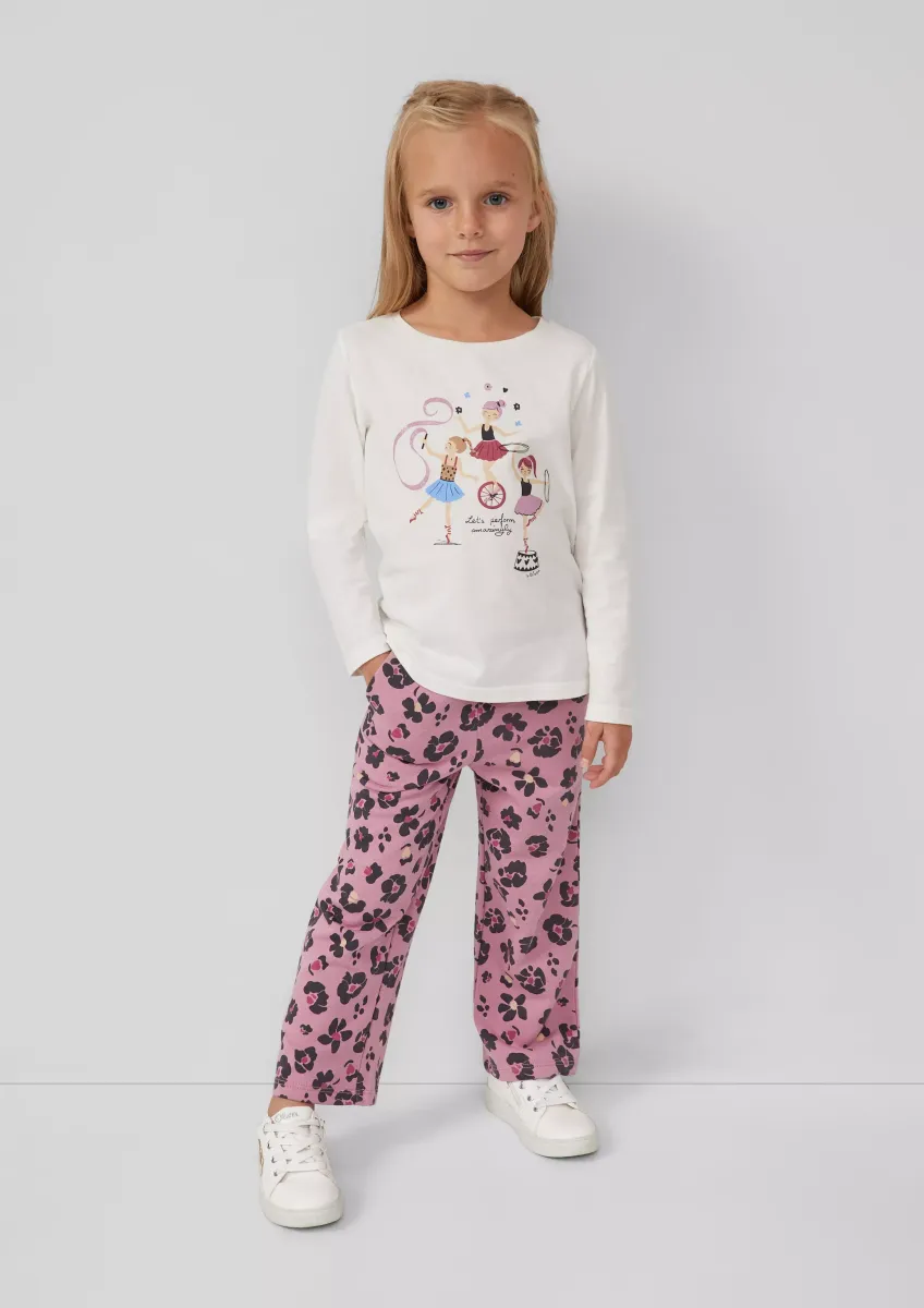 Wide Leg-Sweatpants und All-over-Print