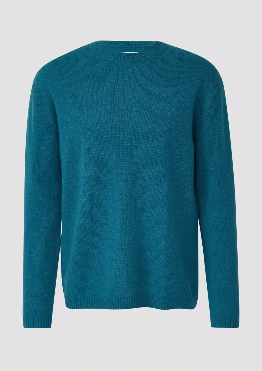 Wollmix-Pullover mit Raglanärmeln