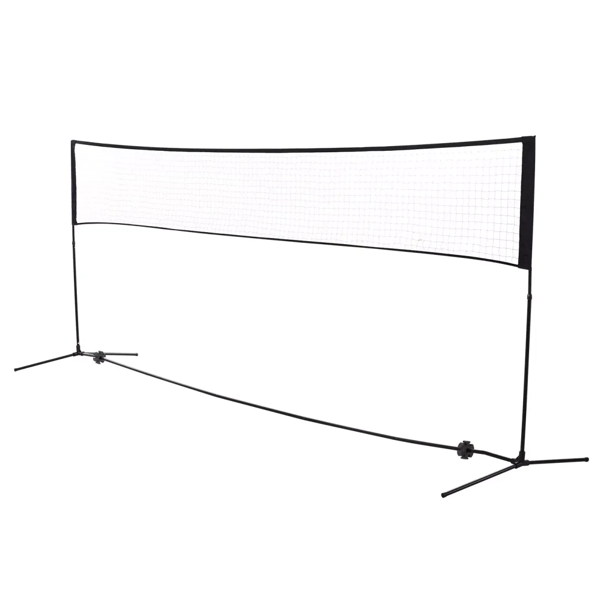 BADMINTONNETZ, PE-Netz, Schwarz, B400 x T103 cm x H94-158 cm
