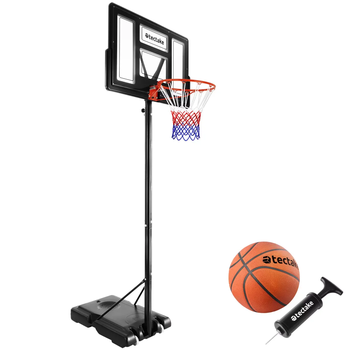 BASKETBALLKORB Dirk,mit Rollen, inklusive Ball und Pumpe,schwarz