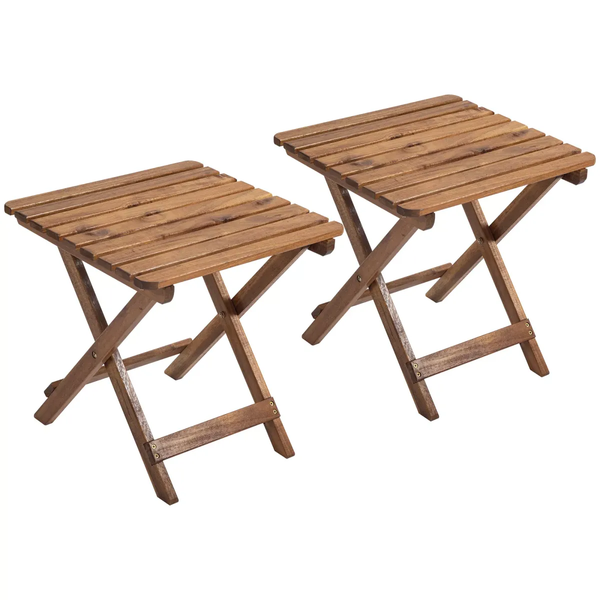 BEISTELLTISCH, klappbar für Garten, Teak, Holz