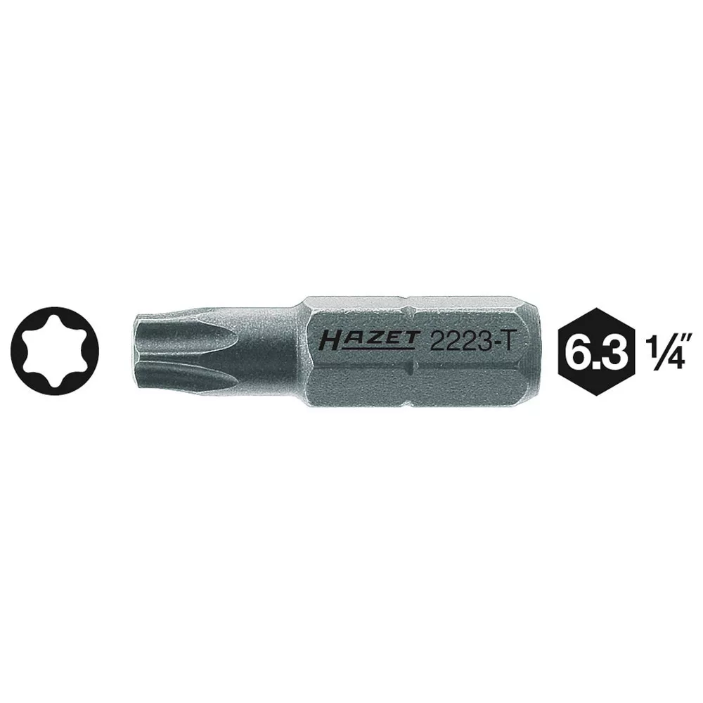 BIT 2223-T30 - Sechskant massiv 6,3 (1/4 Zoll) - Innen TORX Profil - Schlüssel
